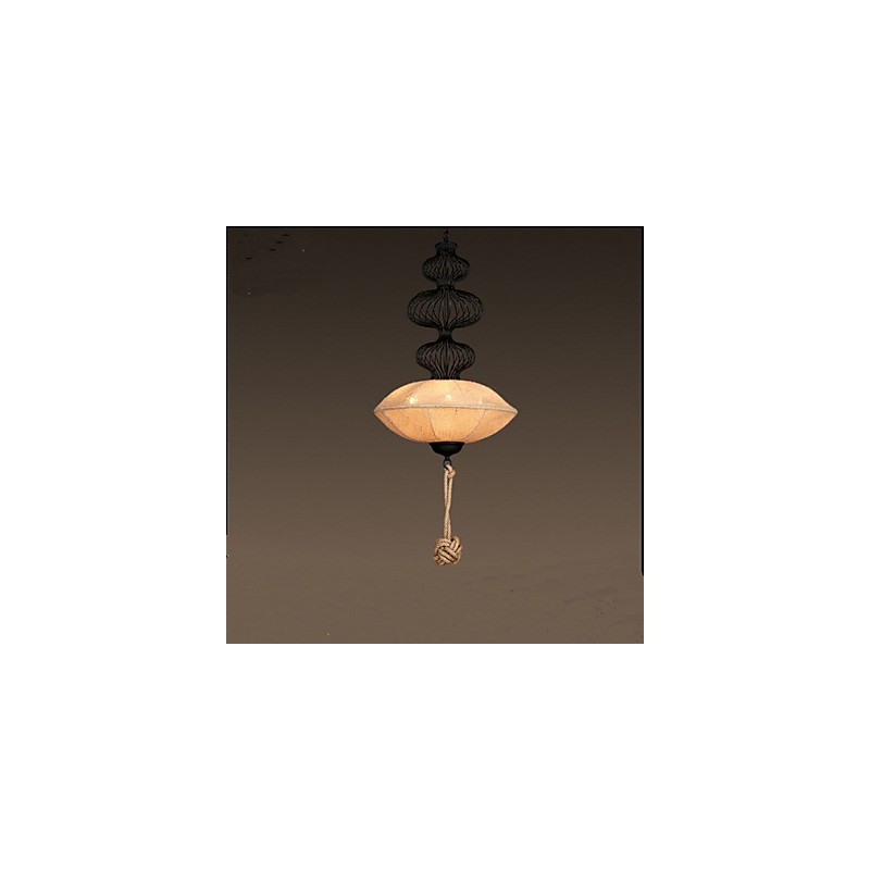 Lampes cage à oiseaux créatives en chanvre industriel rétro nordique