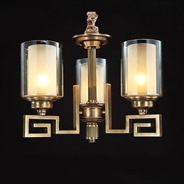 Lampe de style chinois Lampe en cuivre Lampe en cuivre