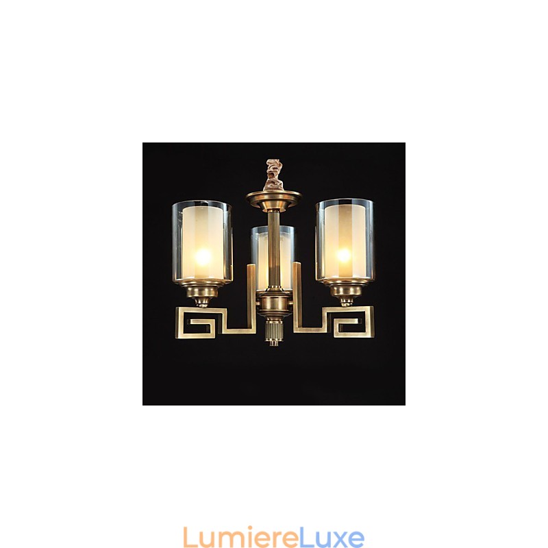 Lampe de style chinois Lampe en cuivre Lampe en cuivre