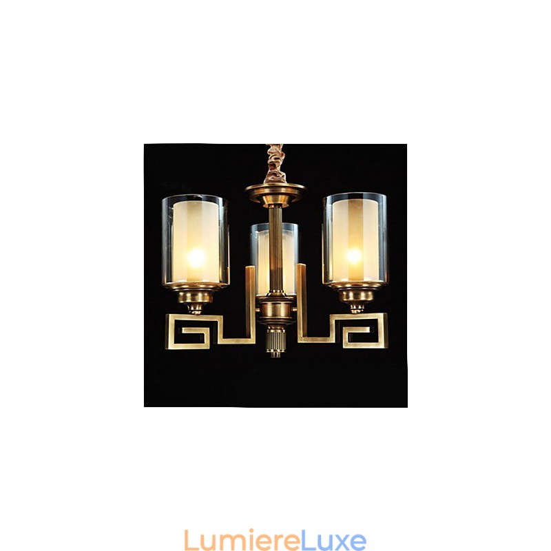 Lampe de style chinois Lampe en cuivre Lampe en cuivre
