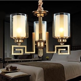 Lampe de style chinois Lampe en cuivre Lampe en cuivre