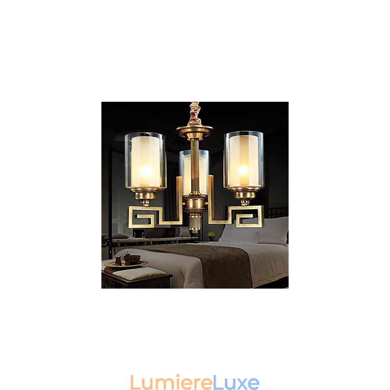 Lampe de style chinois Lampe en cuivre Lampe en cuivre