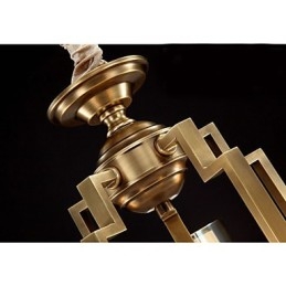 Lampe de style chinois Lampe en cuivre Lampe en cuivre
