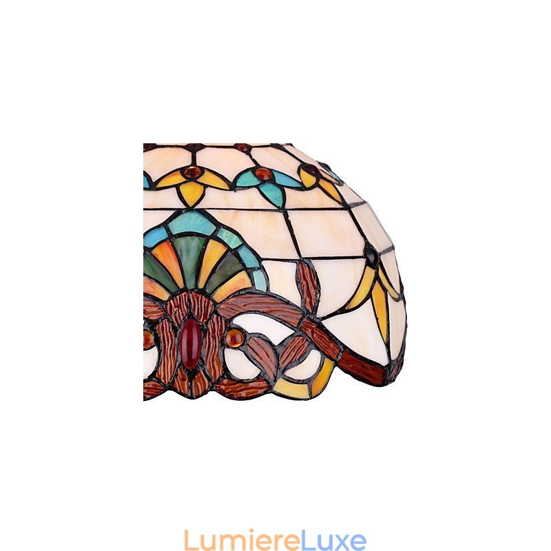 Lampe pastorale européenne de 1 mètre, petite lampe suspendue en verre d'art créatif