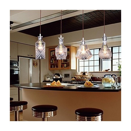 Suspension en métal 40 W x 4, style moderne, contemporain, traditionnel, classique et vintage Suspension en métal 40 W x 4, style moderne, contemporain, traditionnel, classique et vintage