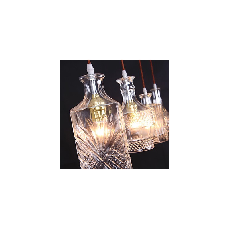 Suspension en métal 40 W x 4, style moderne, contemporain, traditionnel, classique et vintage