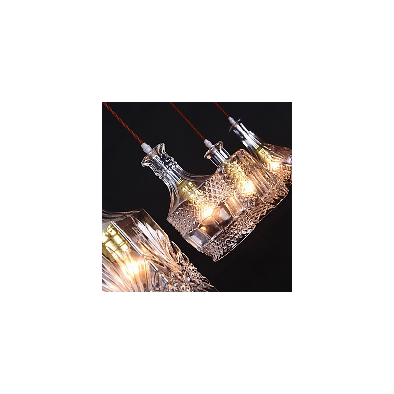 Suspension en métal 40 W x 4, style moderne, contemporain, traditionnel, classique et vintage