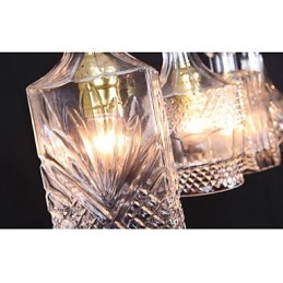 Suspension en métal 40 W x 4, style moderne, contemporain, traditionnel, classique et vintage