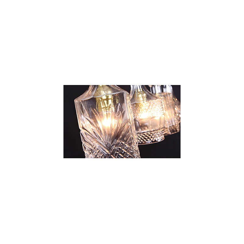 Suspension en métal 40 W x 4, style moderne, contemporain, traditionnel, classique et vintage