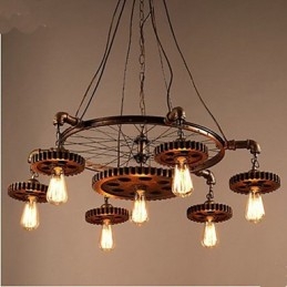 Lustre en fer de style rétro créatif