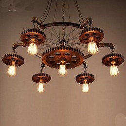 Lustre en fer de style rétro créatif