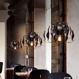 Plafonniers rétro classiques en métal, lampes suspendues simples, lampe suspendue de café