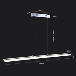 Luminaires suspendus en acrylique avec