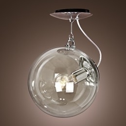 Suspension moderne contemporaine de style mini globe anodisé