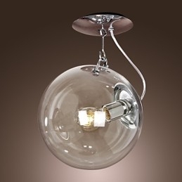 Suspension moderne contemporaine de style mini globe anodisé