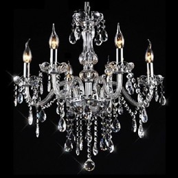 Lustre en cristal électroplaqué classique et vintage traditionnel