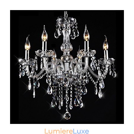 Lustre en cristal électroplaqué classique et vintage traditionnel Lustre en cristal électroplaqué classique et vintage traditionnel
