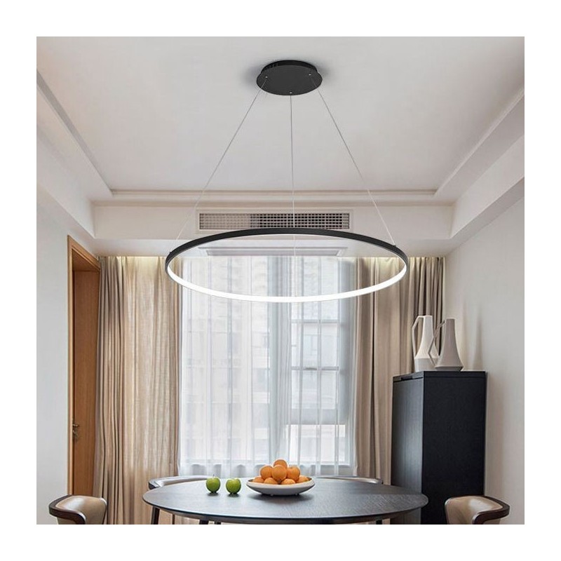 Suspension à intensité variable de 80 cm de diamètre, design moderne