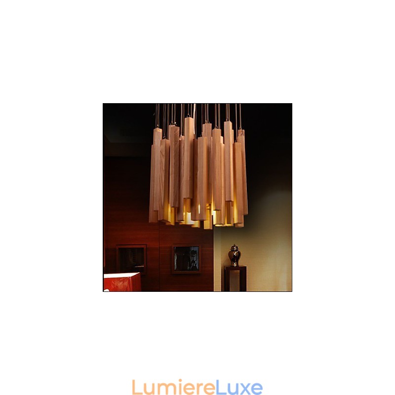 Lustre en bois Art Line de l'ingénierie hôtelière