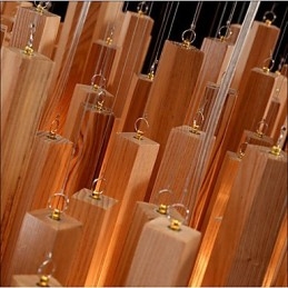 Lustre en bois Art Line de l'ingénierie hôtelière