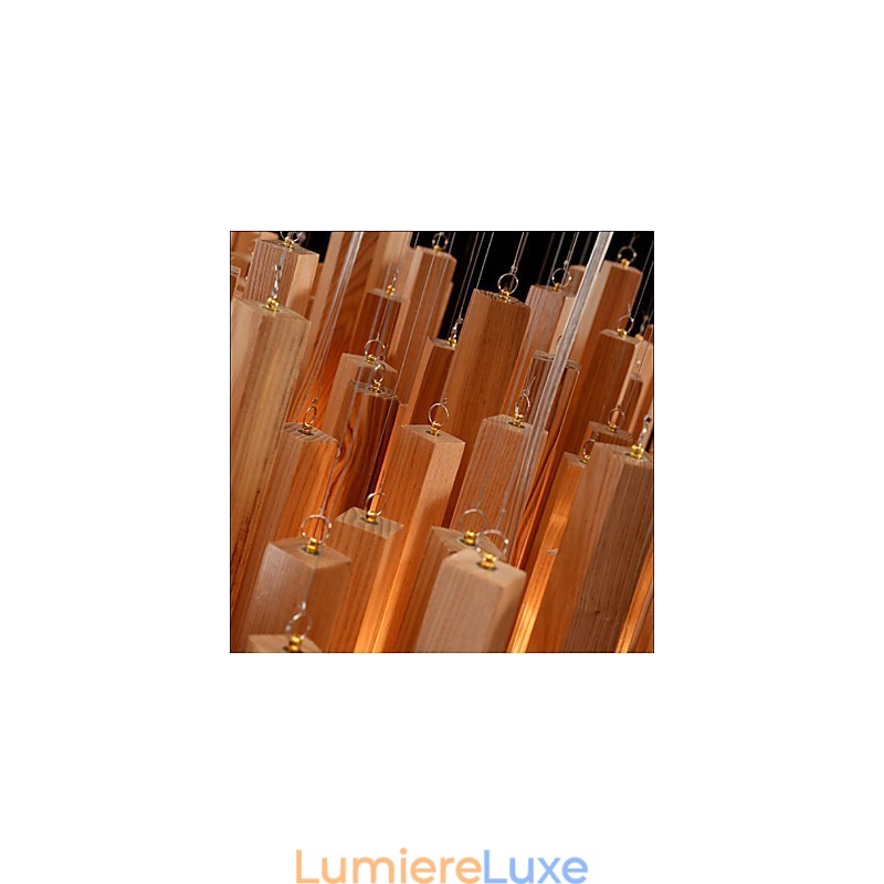 Lustre en bois Art Line de l'ingénierie hôtelière