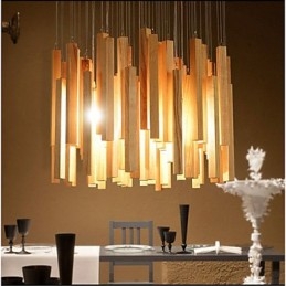 Lustre en bois Art Line de l'ingénierie hôtelière