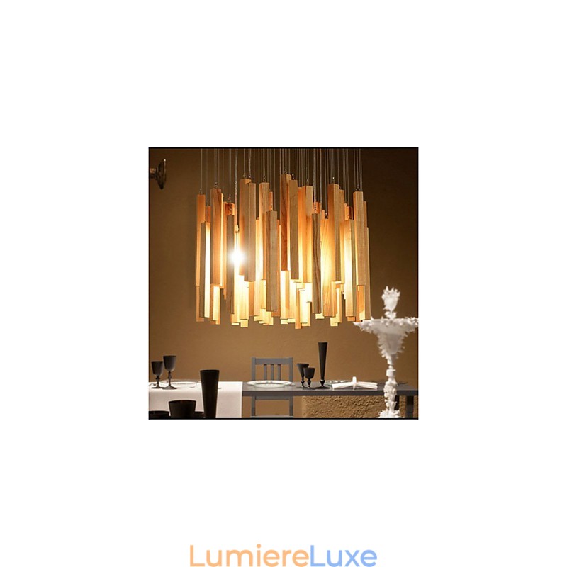 Lustre en bois Art Line de l'ingénierie hôtelière