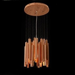 Lustre en bois Art Line de l'ingénierie hôtelière