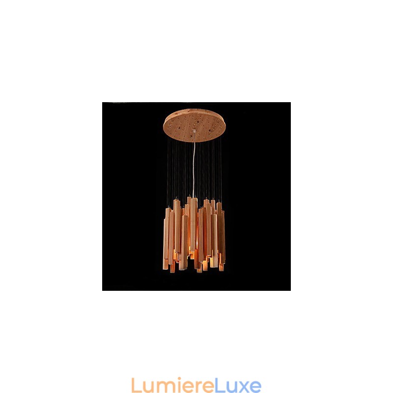 Lustre en bois Art Line de l'ingénierie hôtelière