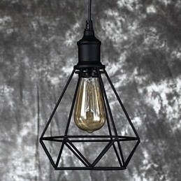 Suspension cage à oiseaux américaine en acier, style vintage rétro, luminaire industriel à suspendre pour la décoration intérieure