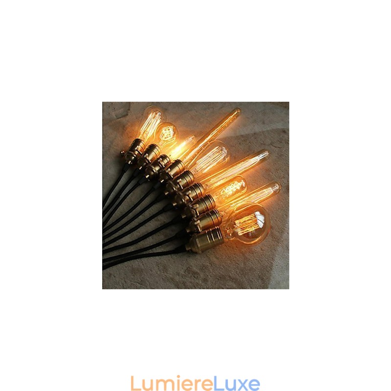 Lustre simple en cuivre minimaliste américain rétro