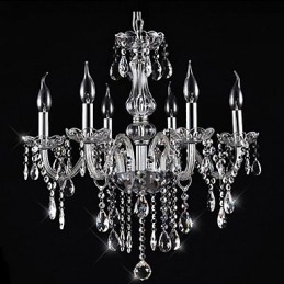 Lustre en cristal électroplaqué classique et vintage traditionnel