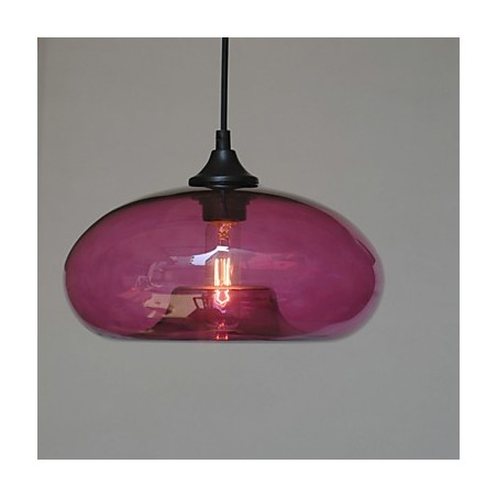 Suspension moderne caractéristique à 1 lumière avec abat-jour transparent Suspension moderne caractéristique à 1 lumière avec abat-jour transparent