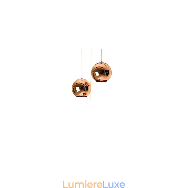 Lampe suspendue boule en verre galvanisé, style nordique rétro, simple et créative