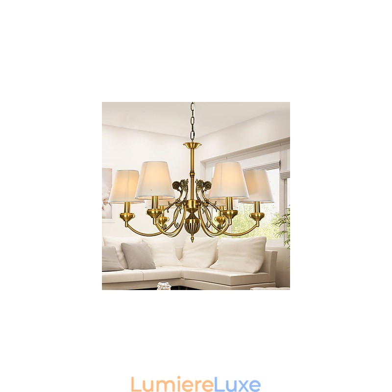 Famille de luminaires suspendus décoratifs modernes et contemporains blanc pur