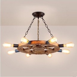 Lustre nostalgique en résine de fer