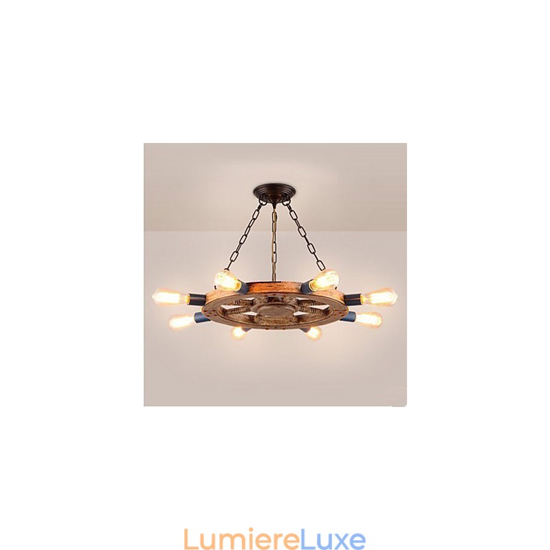 Lustre nostalgique en résine de fer