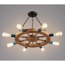 Lustre nostalgique en résine de fer