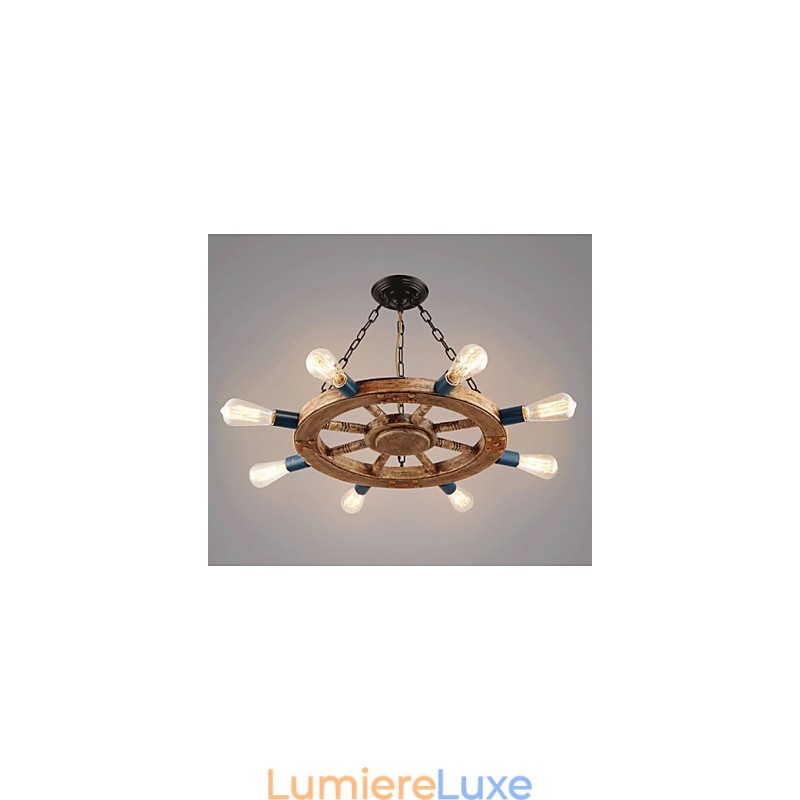 Lustre nostalgique en résine de fer