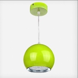 Suspension en métal moderne et contemporaine avec peinture globe