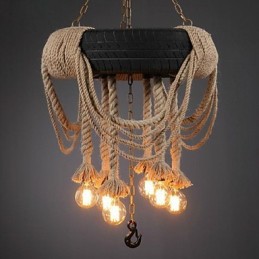 Suspension en plastique style peinture vintage