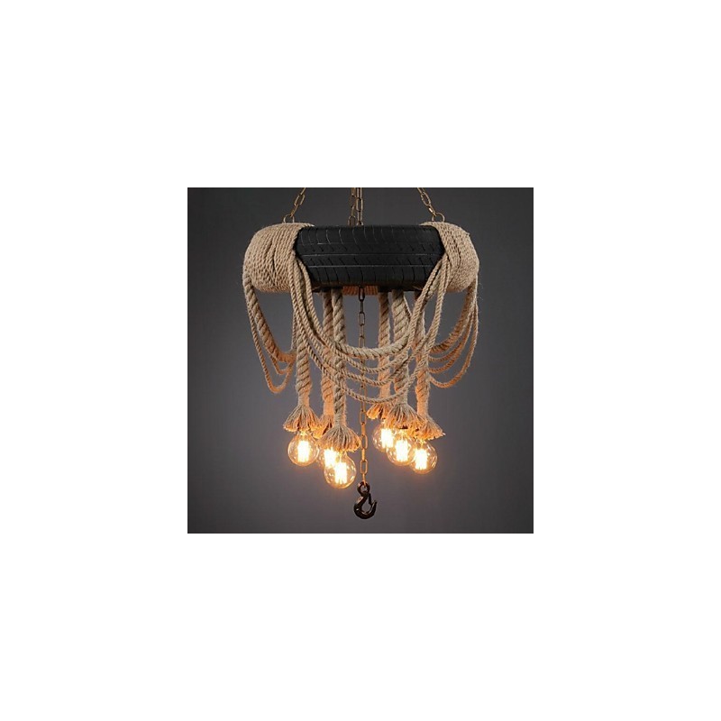 Suspension en plastique style peinture vintage