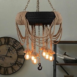 Suspension en plastique style peinture vintage