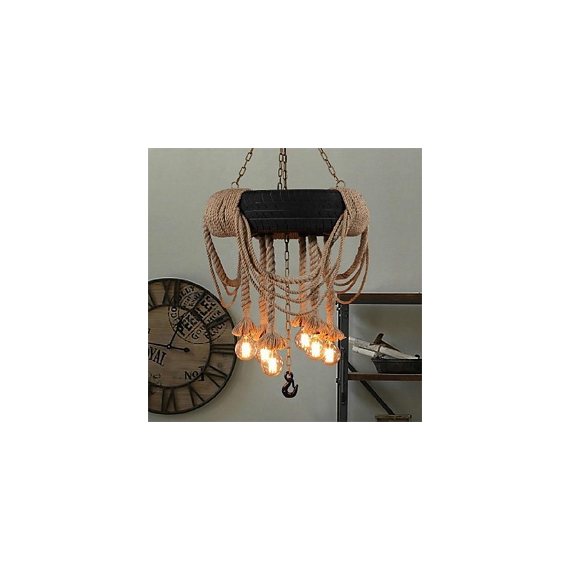 Suspension en plastique style peinture vintage