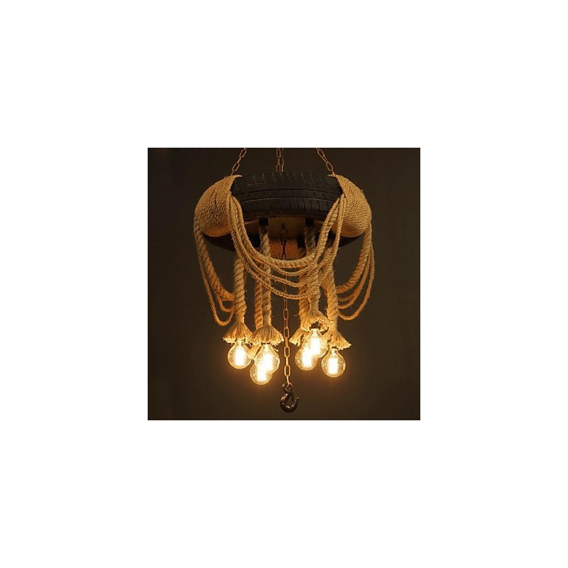 Suspension en plastique style peinture vintage