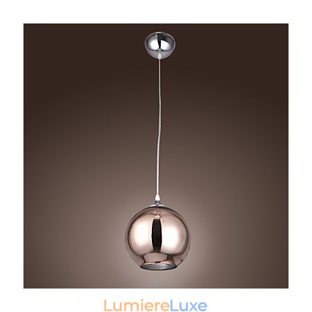 Suspension moderne contemporaine en métal galvanisé de 60 cm, forme globe Suspension moderne contemporaine en métal galvanisé de 60 cm, forme globe