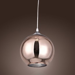 Suspension moderne contemporaine en métal galvanisé de 60 cm, forme globe