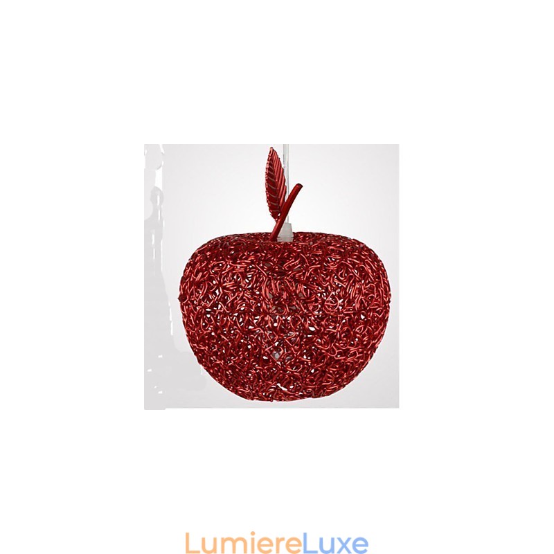 Lustre en aluminium tissé avec lampe à sept têtes Apple
