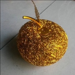 Lustre en aluminium tissé avec lampe à sept têtes Apple