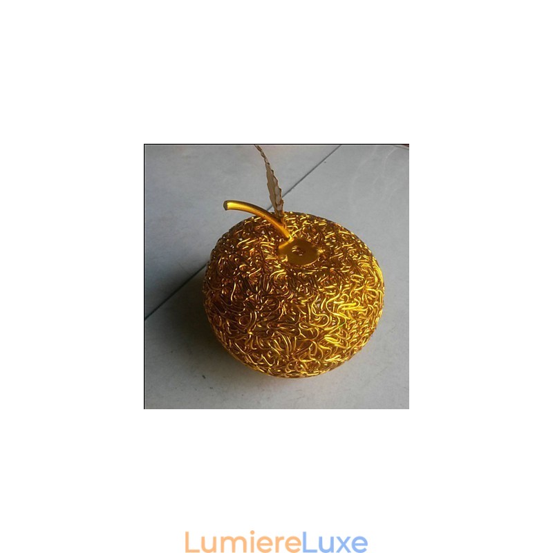 Lustre en aluminium tissé avec lampe à sept têtes Apple